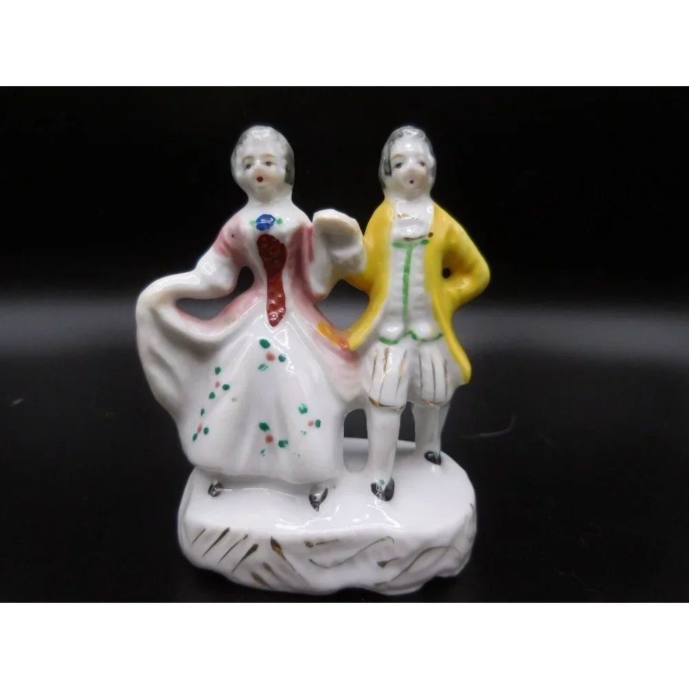 Vintage Occupied Japan ‎ Man Woman Victorian Couple Dancing Figurine 3 1/2